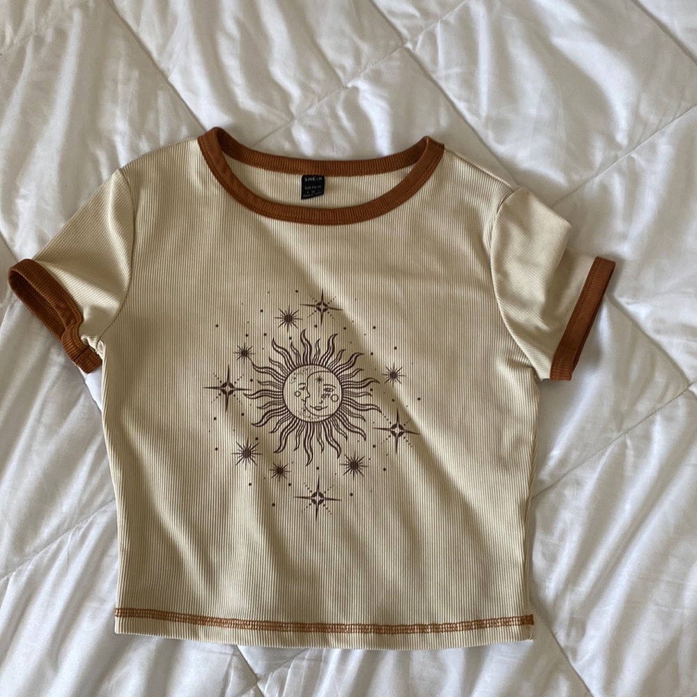 SHEIN beige tee